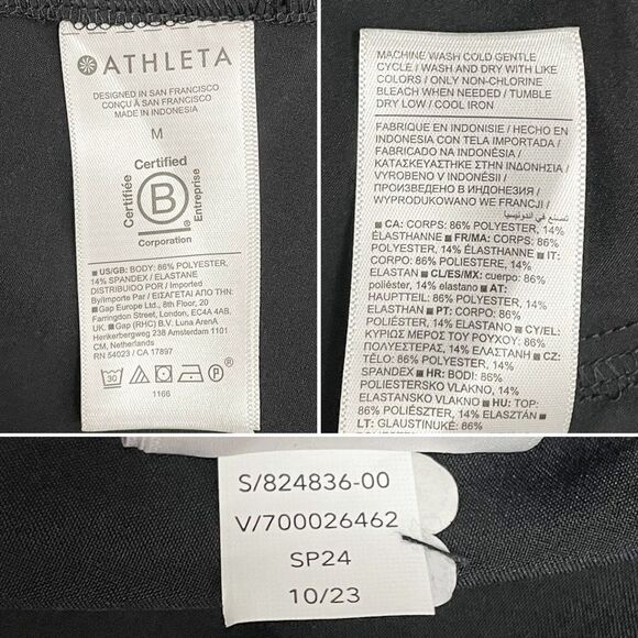 Athleta Presidio Traveler Maxi Dress Black Sleeveless Scoop Pocket Size Medium - Picture 10 of 11